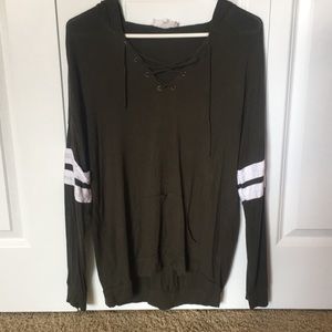 Olive green long sleeve shirt